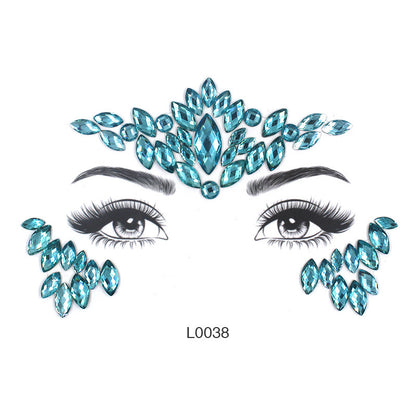 Women's Fashion Party Decoration Face Stickers a7ff3e19 20be 49c7 a99c 2d0cc9d95e07