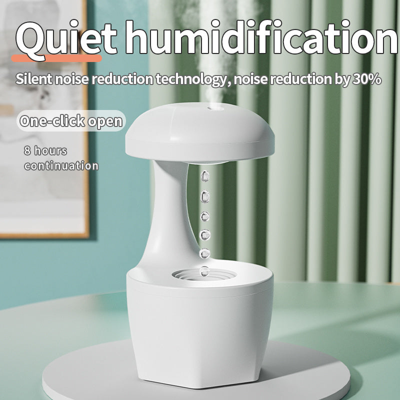 New Arrival Portable 800ml H2o Anti Gravity Usb Air Water Droplet Cool Mist Smooth Sailing Aromatherapy Humidifier For Bedroo