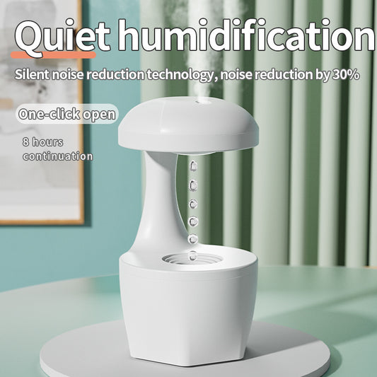 New Arrival Portable 800ml H2o Anti Gravity Usb Air Water Droplet Cool Mist Smooth Sailing Aromatherapy Humidifier For Bedroo