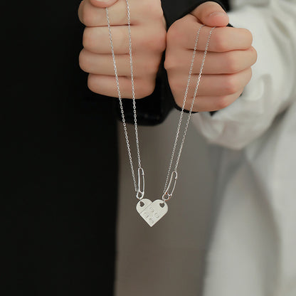 Puzzle Love Couple Trend Creative Clavicle Chain a8205320 f361 4038 8a27 9aa199110bd7