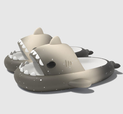 Gradient Shark Slippers 4cm Thick Bottom Shit Feeling Slippers a83afd88 fde1 49ce 8b7c 80c45baddeb6