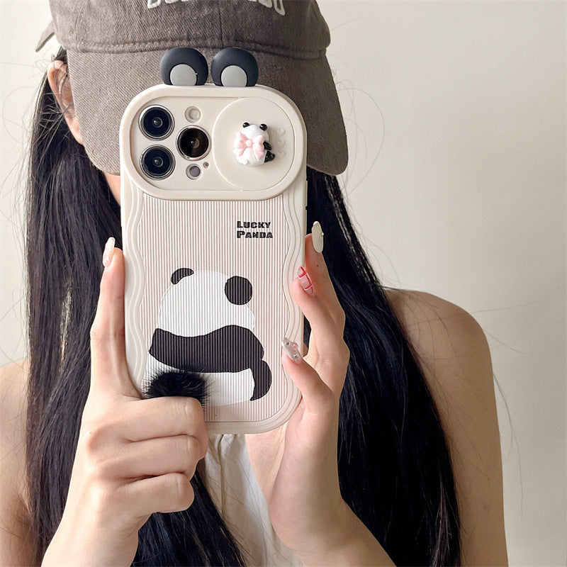 Furry Panda Phone Case Cute Protective Cover a83f0d92 b008 4fd5 b8c4 194cfa8cadcb
