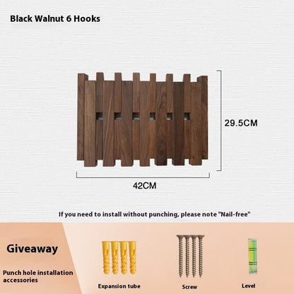 Clothes Hook Wall-mounted Entrance Hallway Hanger Punch-free Solid Wood Creative Keys Clothes a846bc82 852c 462e a1ef 7c9a71c