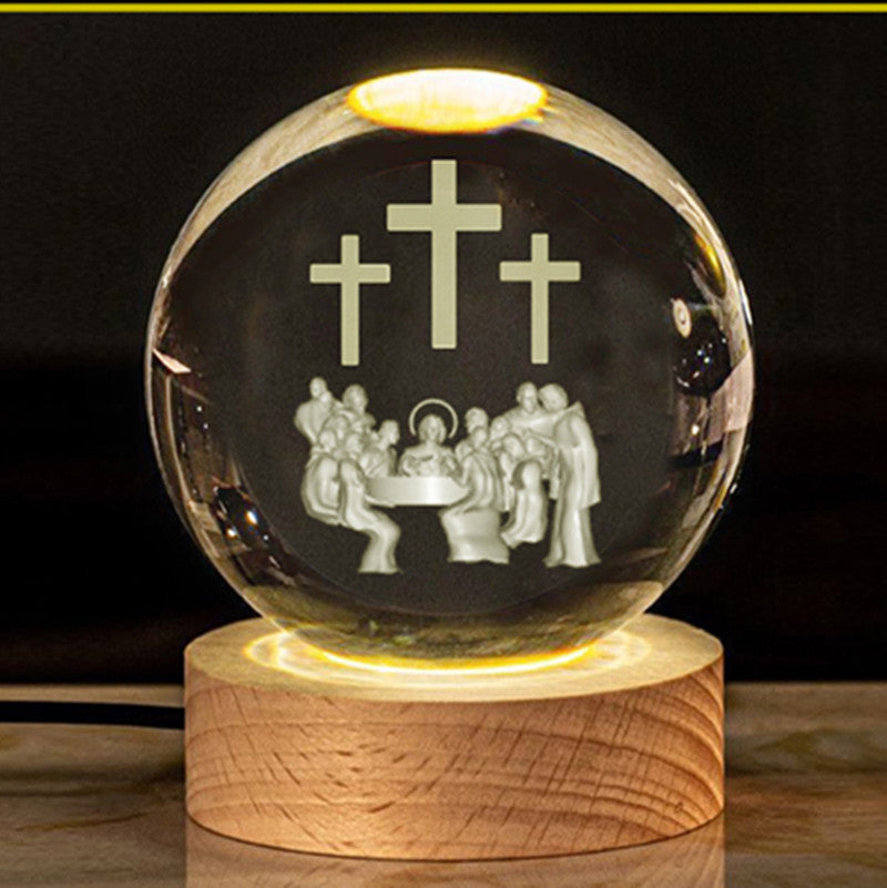 Creative Glow Crystal Cross Church Office Desk Surface Panel Ornaments a846d3c4 966d 4ebc bc5c 9e49cf1f49e4