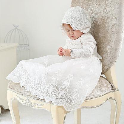 Children's Long Dress Baby Girl Baby Wedding Dress Dress Baptism Dress a881baa1 e5da 4de4 b310 140f643767d4