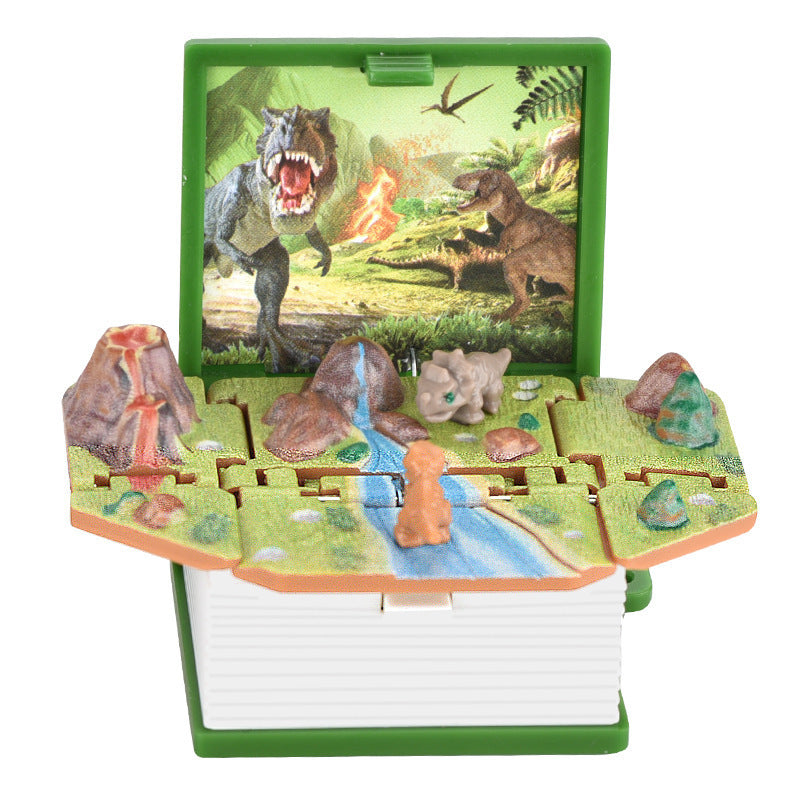 3D Dinosaur Pop-up Book Keychain Children Creative Decompression Toy - HD Wireless Product #3