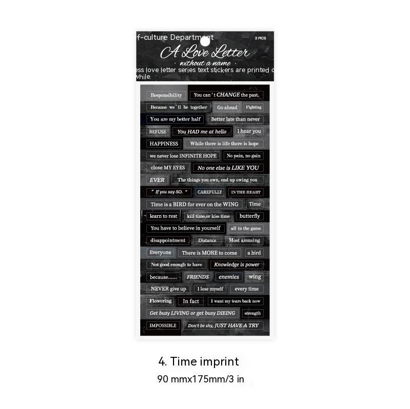 Ins English Quotations DIY Decoration Material Sticker - 图片 6