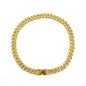 12mm Wide Single Row Simple Alloy With Diamond Cuban Link Chain - HD Wireless Product #7