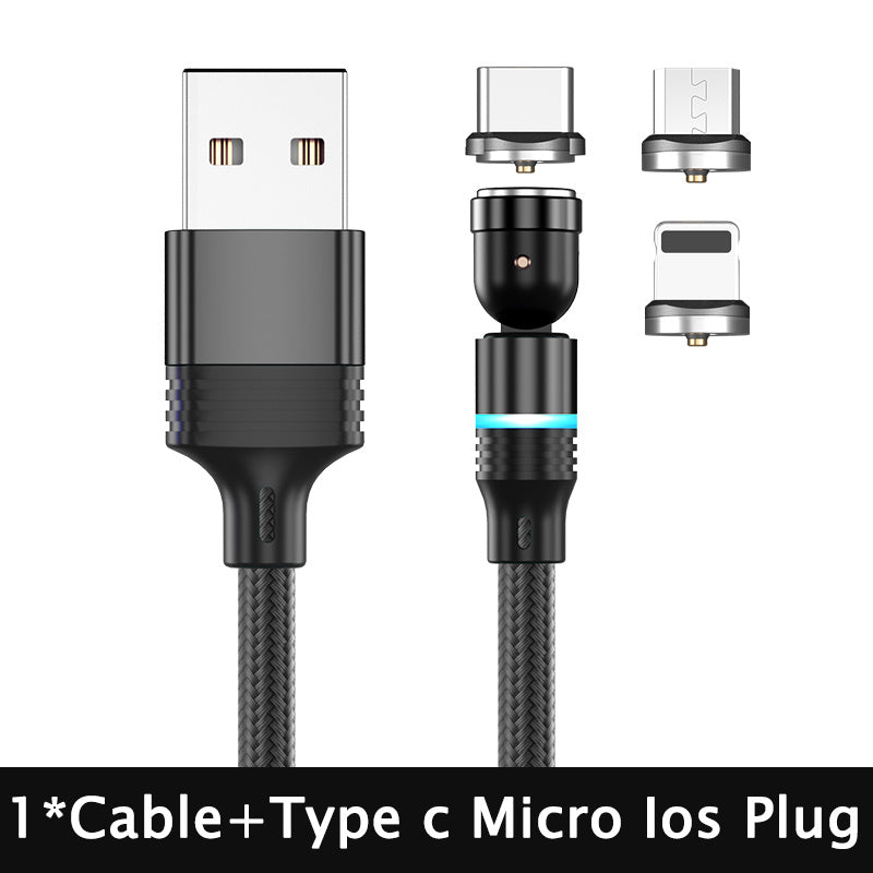 540 Degree Rotating Magnetic Suction Charging Line For Android Type C - HD Wireless Product #7