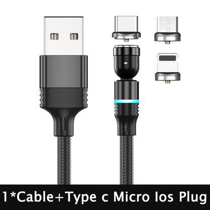 540 Degree Rotating Magnetic Suction Charging Line For Android Type C - HD Wireless Product #7