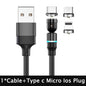 540 Degree Rotating Magnetic Suction Charging Line For Android Type C - HD Wireless Product #7