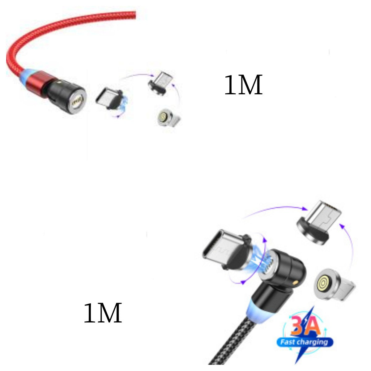 Mobile Phone Charging Three-in-one Magnetic Data Cable - 图片 14