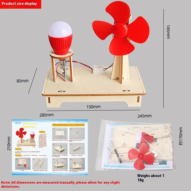 Scientific Experiment Wind Generator Manual Diy Material Package a916e392 a4cd 40e1 8e2f 00753a014863