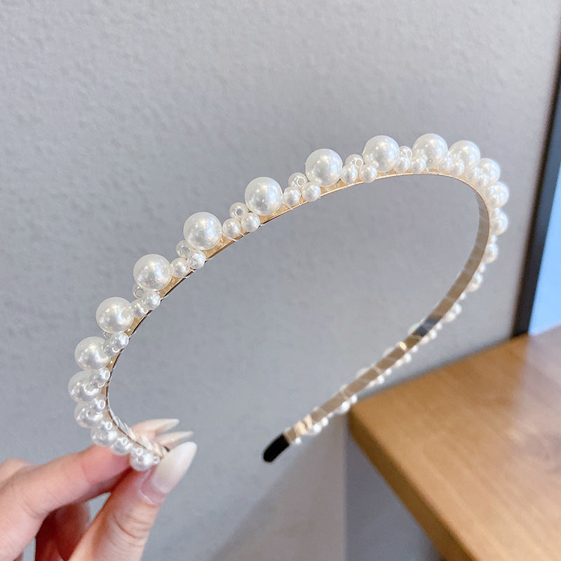 Sen Simple Pearl Thin Headband Hair Accessories Headband a9198735 b3c6 4745 be08 0595013aab1a