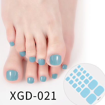 Nail Art Foot Sticker Fashion Solid Color Nail Sticker a919d6e2 9a2a 4889 aa3a 67f0bf05ea42