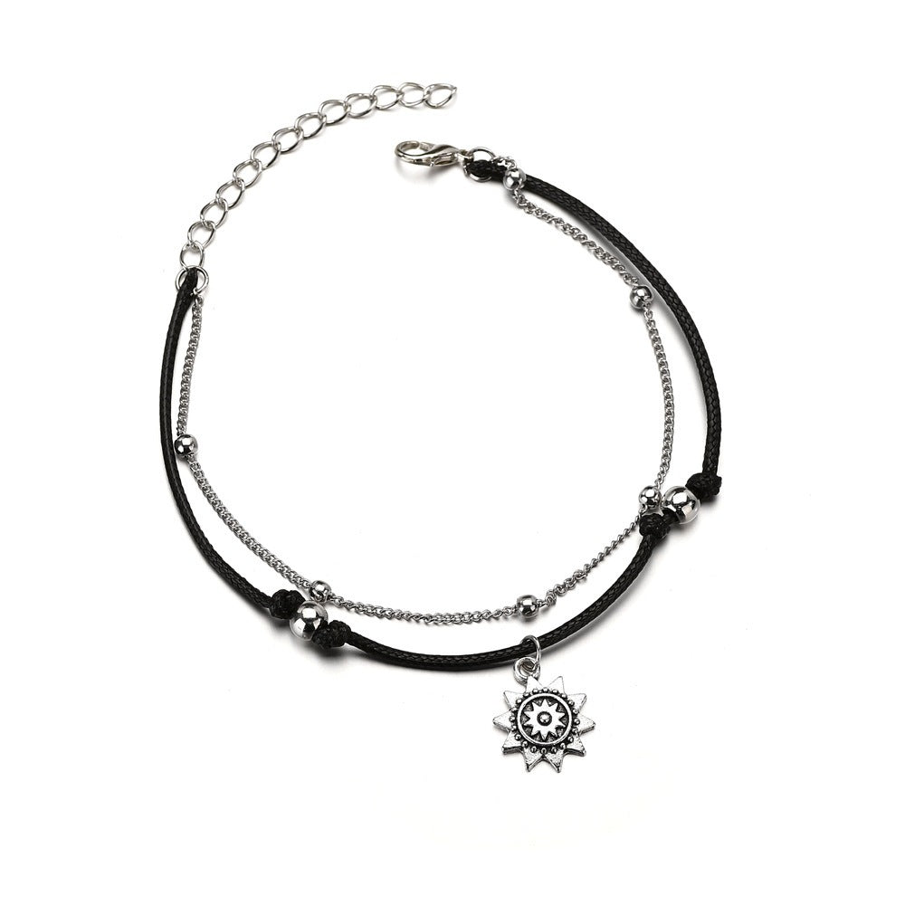 Women's Fashion Personality Handmade Ball Bead Pendant Anklet a95297cf 23a9 4c56 aedf 3afc278e47ef