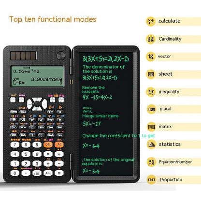 2 In 1 Foldable Scientific Calculators Handwriting Tablet Learning Function Calculator  Foldable Desk Scientific Calculators - 图片 6