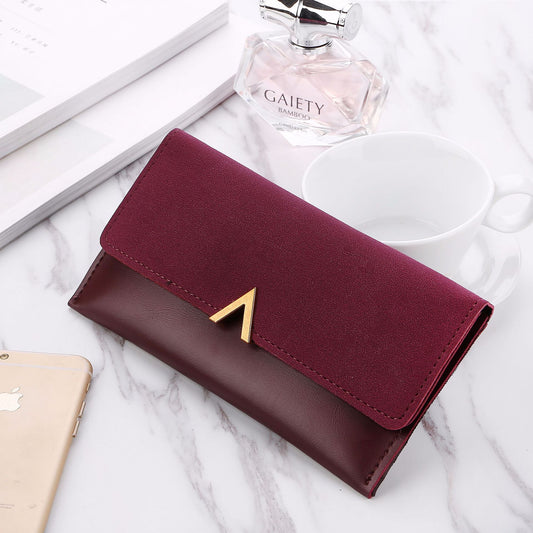 Frosted Color Matching 30 Off Long Ladies Wallet a96b6fff 4df8 4469 ab31 460c7d7c45e1