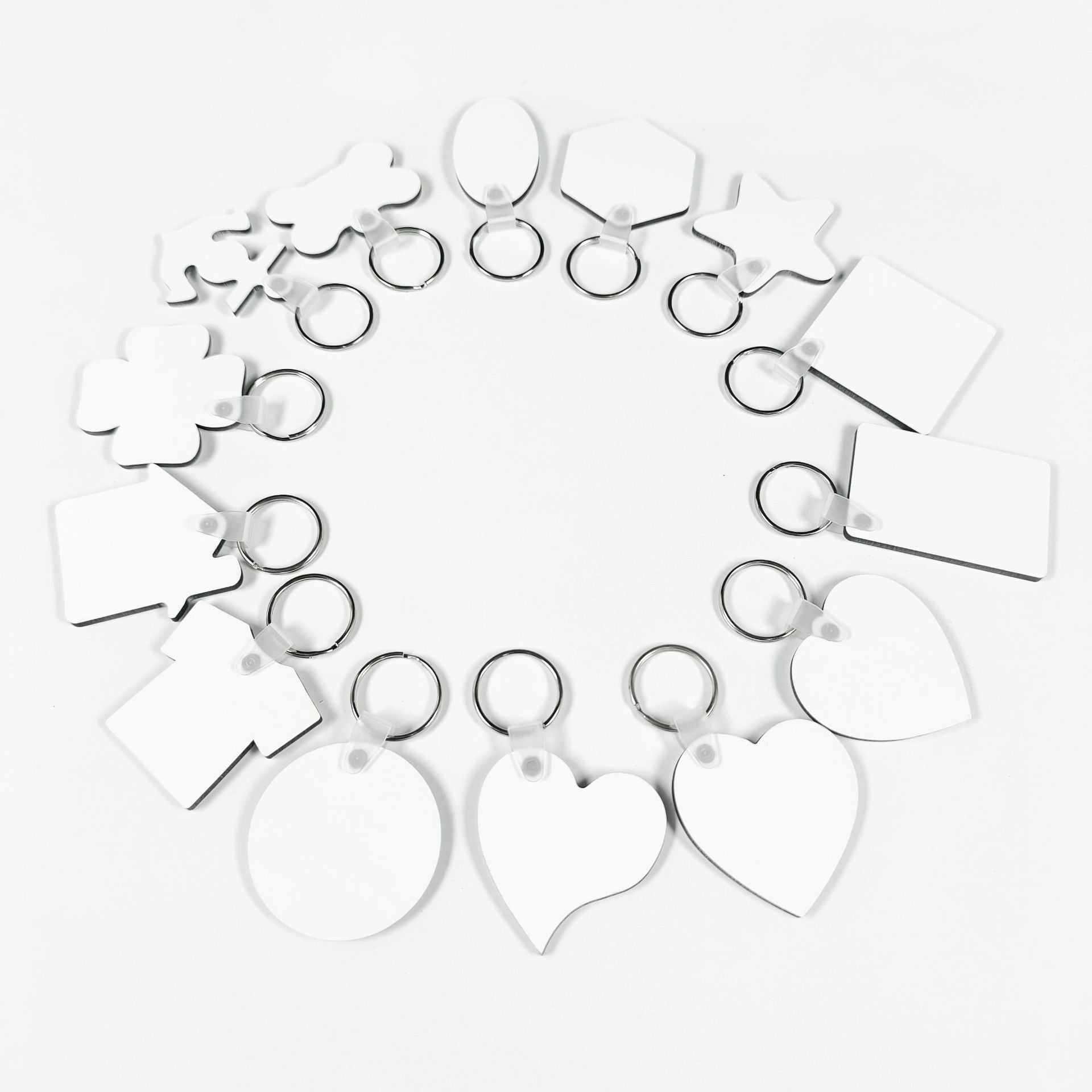 Double-sided Blank Keychain Pendant Creative Various Shapes Keychain Gift a96f0459 97ae 4cba b953 b11569978fbf