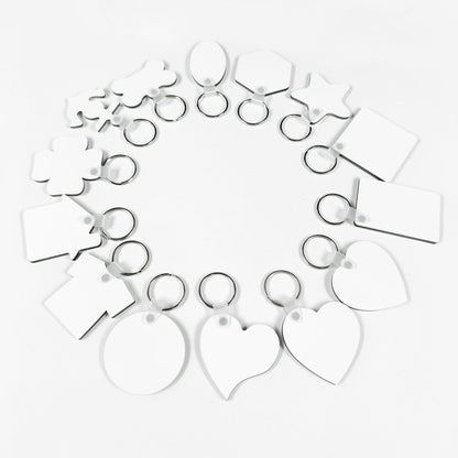 Double-sided Blank Keychain Pendant Creative Various Shapes Keychain Gift a96f0459 97ae 4cba b953 b11569978fbf