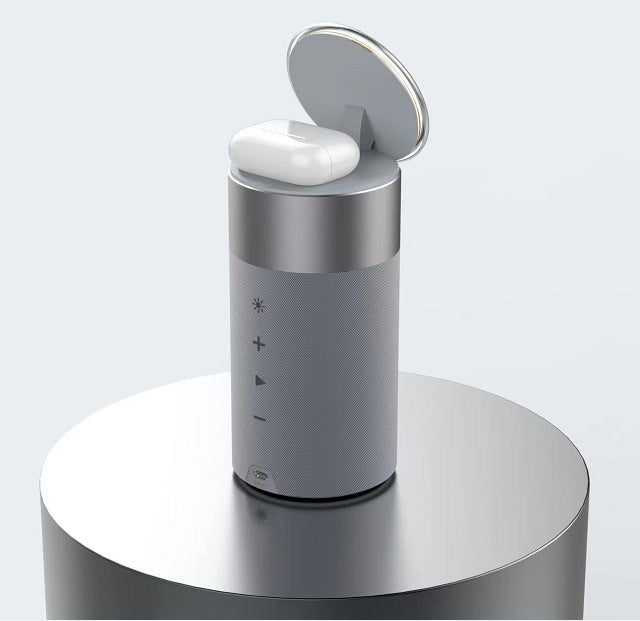 3 In 1 Multi-Function IPhone And AirPods Wireless Charger Portable Bluetooth Speaker With Touch Lamp For Home And Office - HD Wireless Product #5