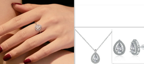 S925 Sterling Silver Jewelry Set a992aff7 d310 488e ab3b 158aaada7049
