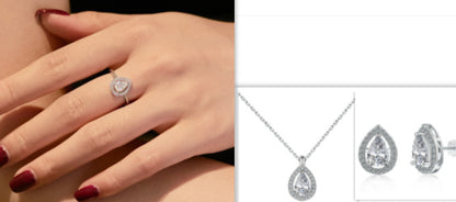 S925 Sterling Silver Jewelry Set a992aff7 d310 488e ab3b 158aaada7049