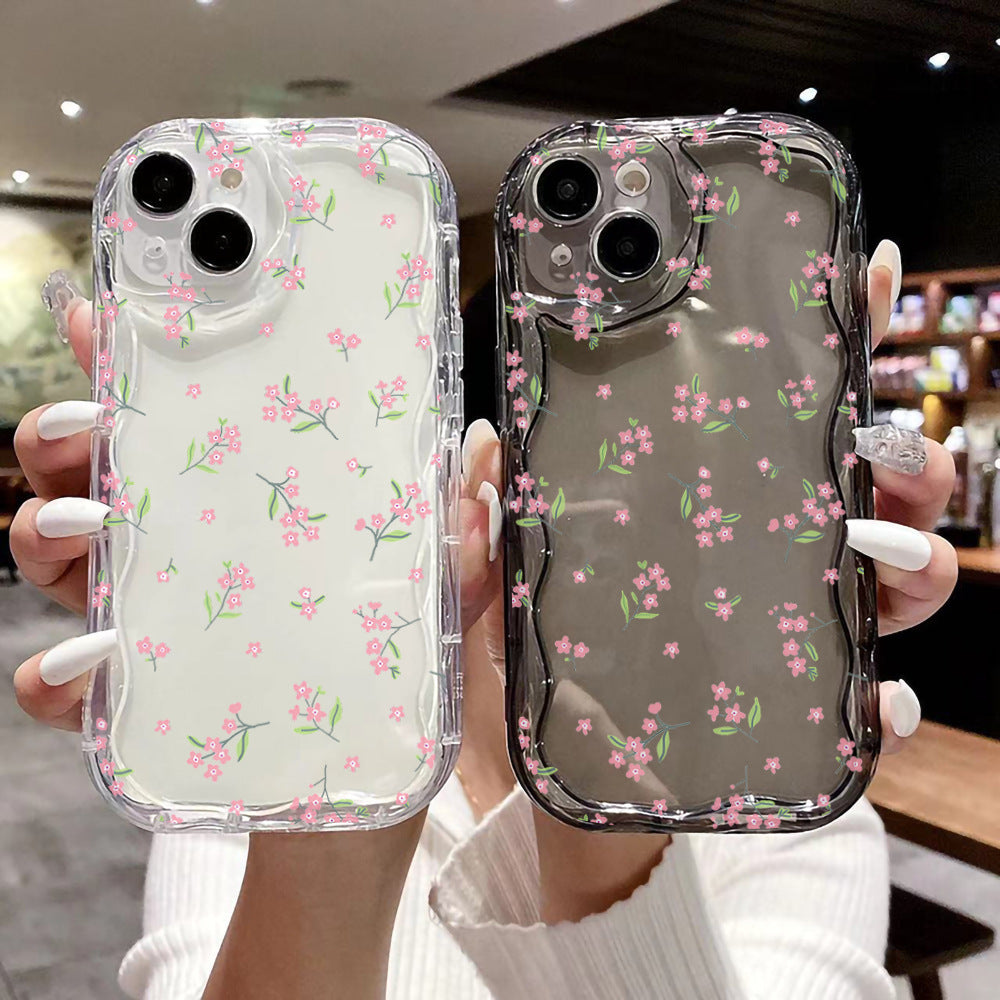 Fashion Brand Cream Pattern Transparent Case 15 Phone CaseFlowers a9a800ef 6d29 432c 86f2 4961d90e3f17