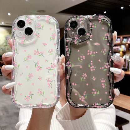 Fashion Brand Cream Pattern Transparent Case 15 Phone CaseFlowers a9a800ef 6d29 432c 86f2 4961d90e3f17