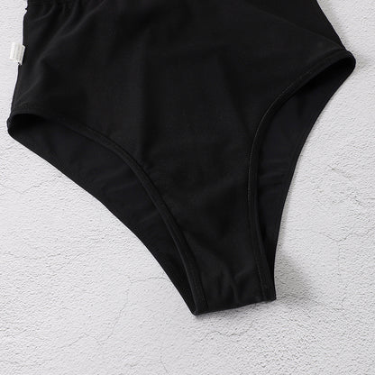 Black Slim One-piece Swimsuit a9aa11c1 fd54 4bc5 81c9 133d742a0a14