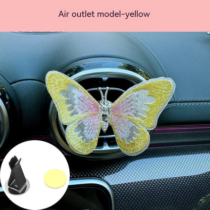 Moving Embroidery Butterfly Center Console Air Outlet Decoration Healing Series Car Accessories a9bca92b dcc9 4a92 aadd b3e3e
