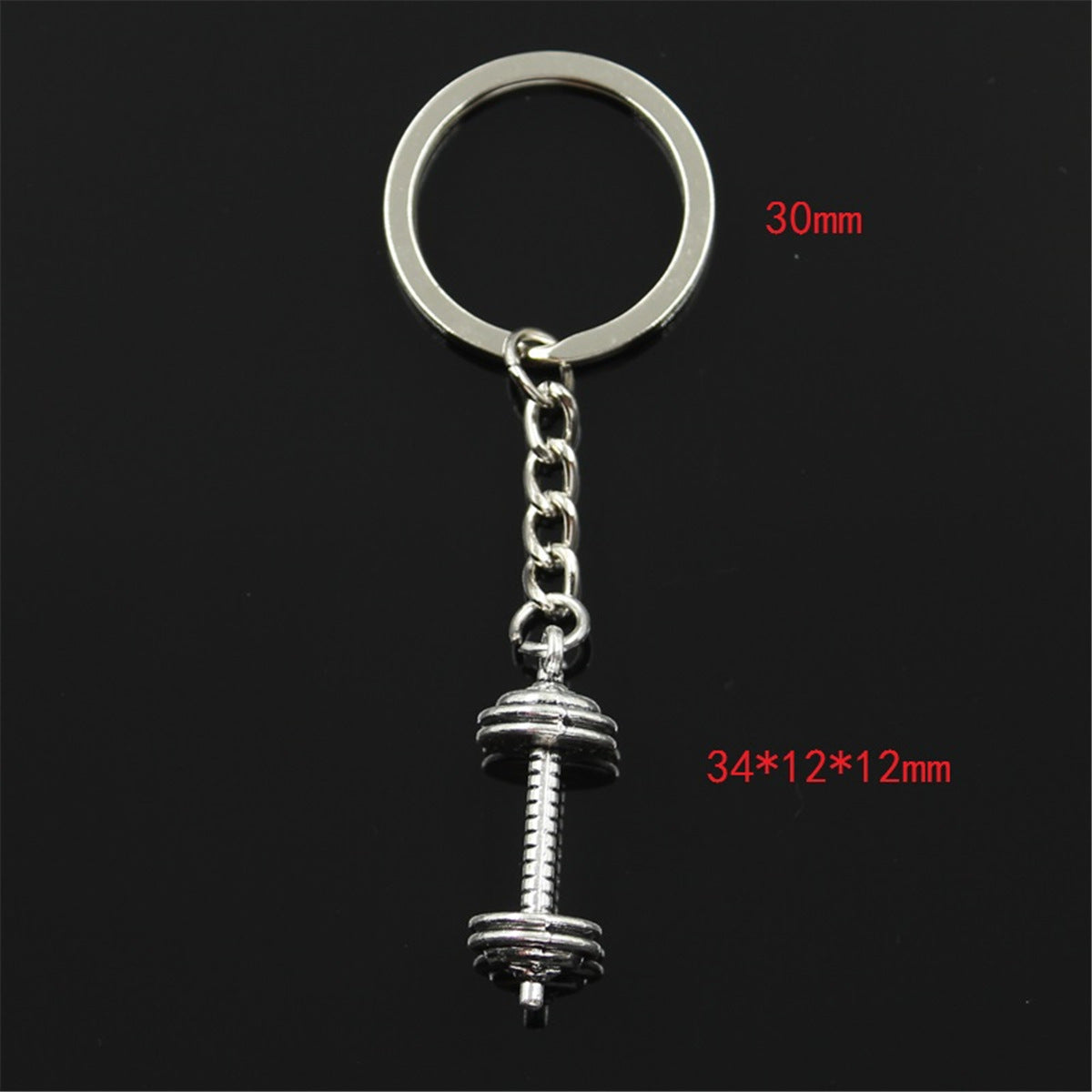 Fashion New Style Dumbbell Fitness Equipment Key Chain Jewelry Vintage Pendant a9c55b69 8a4f 40e2 a741 9831a4b0ce62