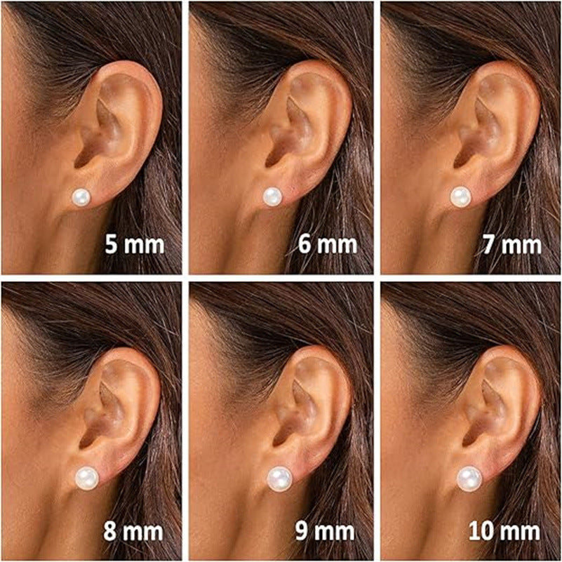 French Retro Affordable Luxury Artificial Pearl Light Bulb Ear Studs a9dba533 11d3 44bc 9ef2 6340ded1bb4b