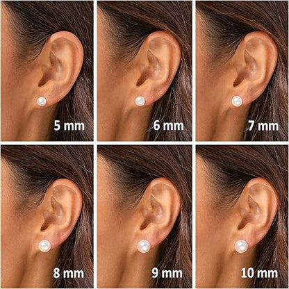 French Retro Affordable Luxury Artificial Pearl Light Bulb Ear Studs a9dba533 11d3 44bc 9ef2 6340ded1bb4b