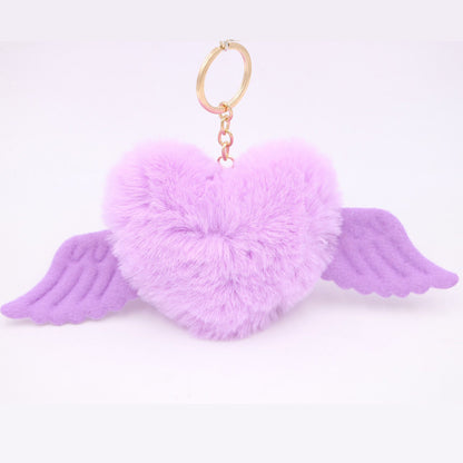 Heart Wool Ball Keychain Pendant a9e8275a d7d9 4261 a7bc 1fc0314ffc73