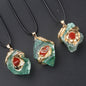 Oversized Gilding Crystal Stone Pendant Multicolor Crystal Stone Irregular Necklace Accessories a9e94f62 ec92 4648 ad2c 9c253