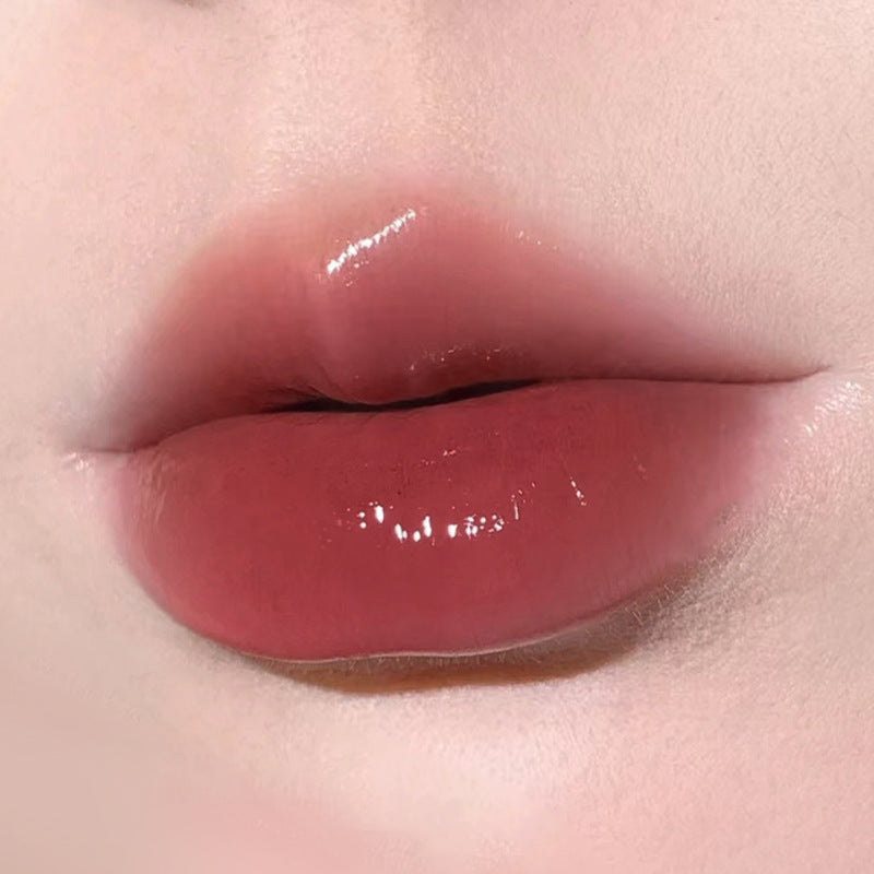 HERORANGE Light Dew Concentrated Mirror Lip Lacquer No Stain On Cup Thai Style