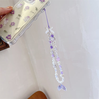 INS Wind Bow Fishtail Phone Case Bracelet Beaded Strap a9ebd245 1118 48a4 b017 35203e194a80