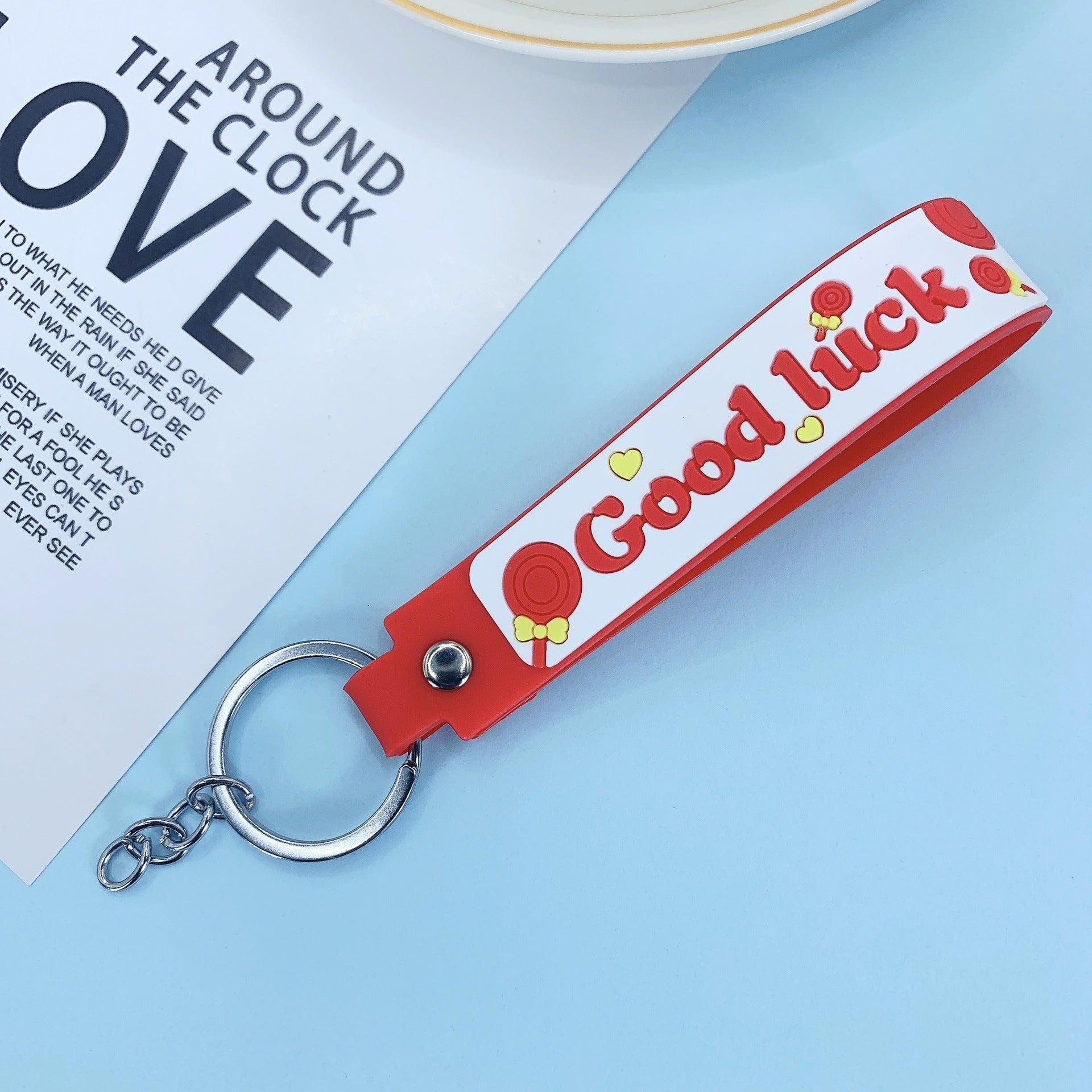 Lollipop Rainbow-colored Belt Hand Strap Keychain aa141fa9 6eb4 42f1 bf3c 26565119f093