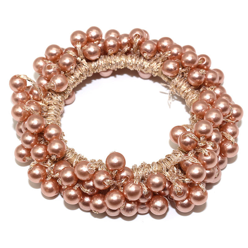 Handmade Crochet Rubber Band Hair Tie Pearl aa163b0c d9a4 4404 bc1c 98e5e21ba363