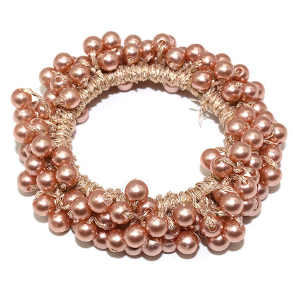 Handmade Crochet Rubber Band Hair Tie Pearl aa163b0c d9a4 4404 bc1c 98e5e21ba363