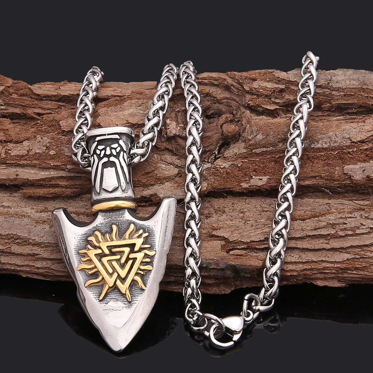 Hip Hop Necklace Stainless Steel Shield Pendant For Men aa1aae41 f6c2 4e16 b2fe d85cfc26e7a6 459cfb45 f5f0 4919 aa38 a5ec9879
