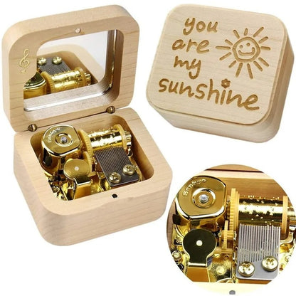 Wooden Clockwork Music Box Retro Creative Birthday Wooden Gift aa1af547 3c3a 4507 b555 fb3a42ccc7e0