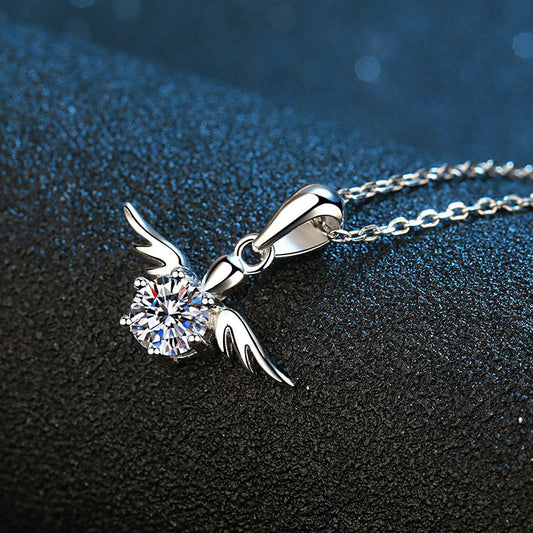 Angel Wings Moissanite Necklace For Women aa2b5025 c08c 4799 afa0 b59e6d26eae5