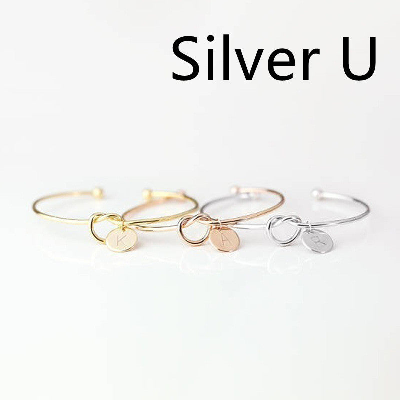 European And American Fashion Dead Knot Letter Bracelet aa3069e0 7d3a 46fd 8563 56d3136e27f5