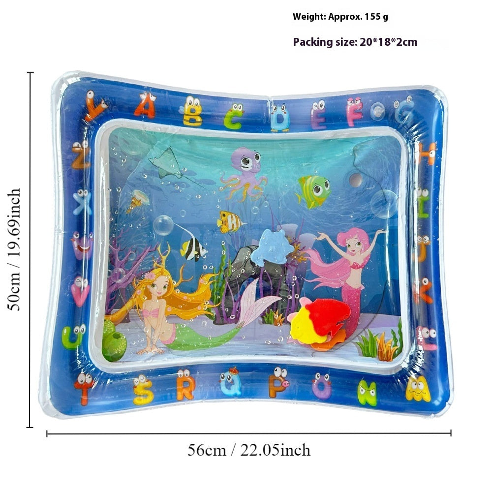 Children's Inflatable Marine Animal Racket Water Cushion Baby Crawling Racket Water Bag Racket Water Cushion Climbing Pad aa3