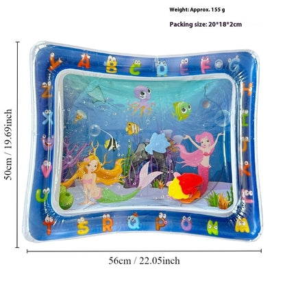 Children's Inflatable Marine Animal Racket Water Cushion Baby Crawling Racket Water Bag Racket Water Cushion Climbing Pad aa3