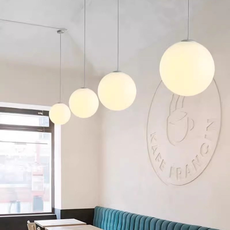 Simple Milky White Pebble Chandelier Restaurant Window Shop Light aa46e4ec 0e7b 49ee a5b5 eb3d672faaed trans