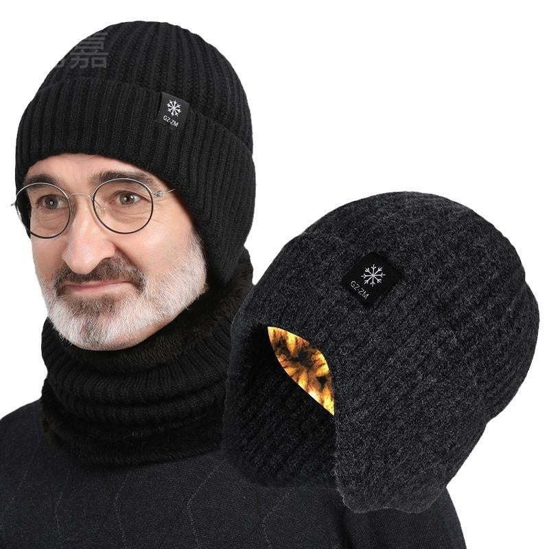 Middle-aged And Elderly People's Hats Men's Winter Warm Wool Hat Ear Protection aa475eb4 e339 4c29 b07d 1f943e45bd8d trans