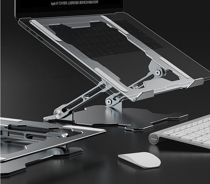 Adjustable Laptop Stand Portable Computer Stand Aluminum Alloy Laptop Riser Compatible Laptop Stand Holder - 图片 2